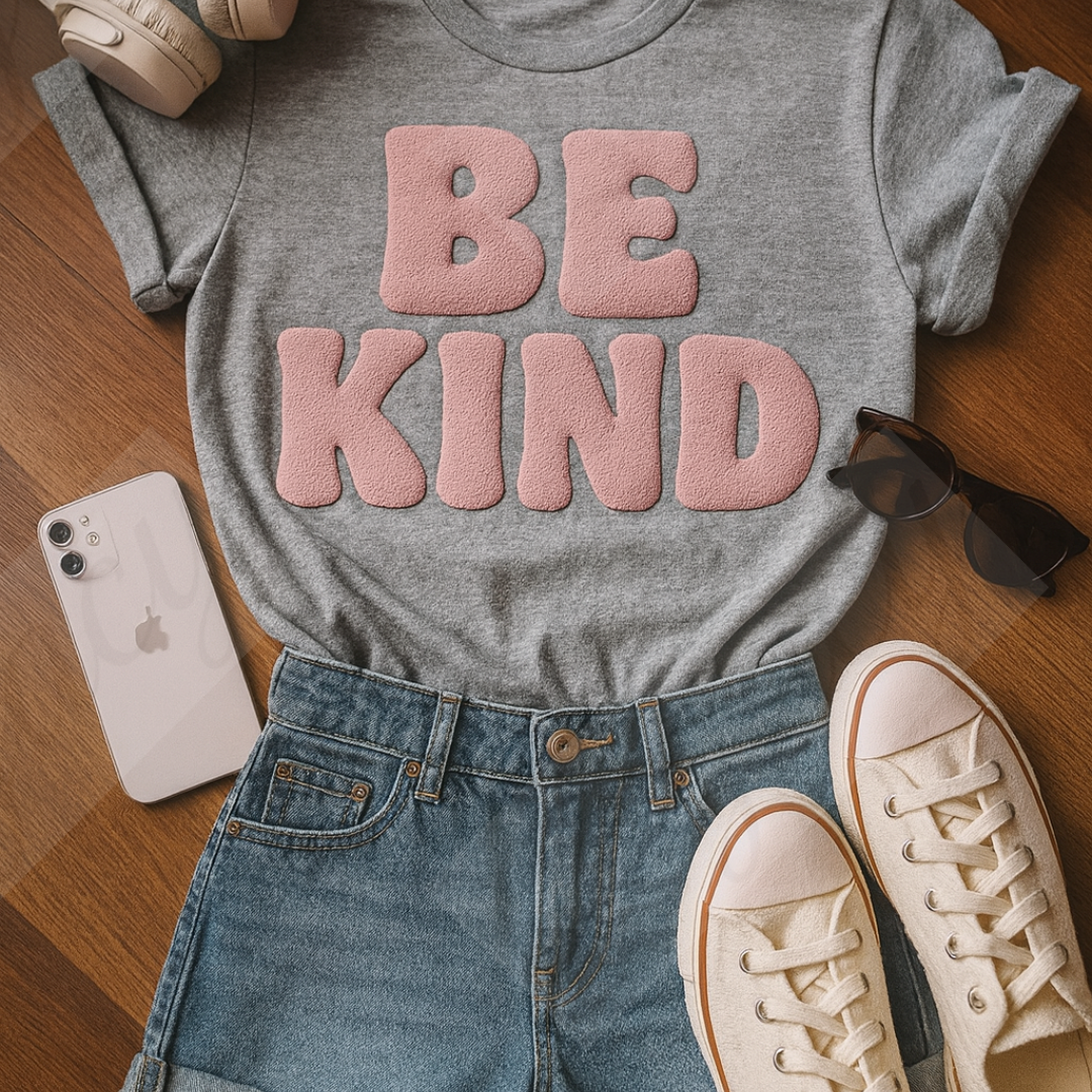 Be Kind. Damen T-Shirt Puff Edition/Nachhaltige Baumwolle-Adi Alex Legacy® - Adi-Alex-Legacy