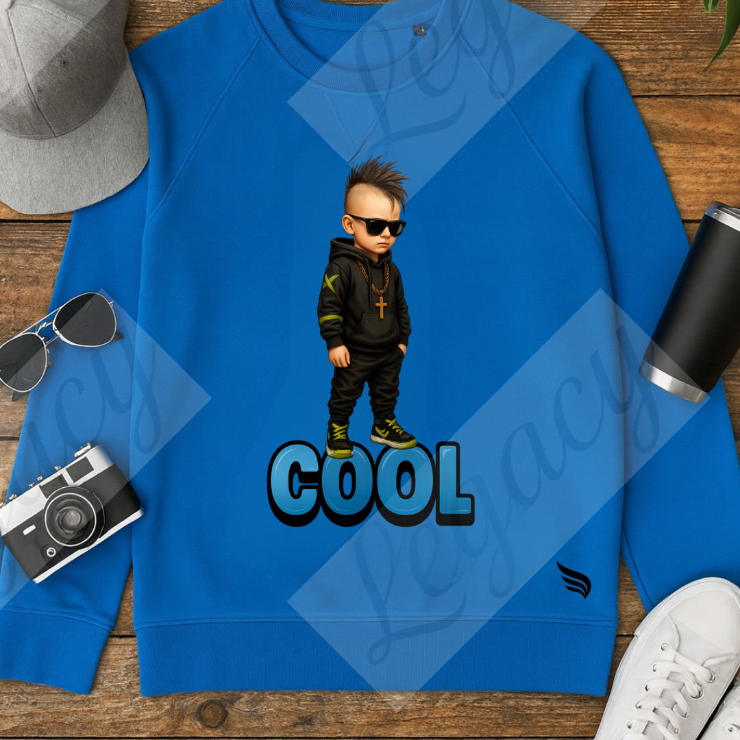 Cool-Kinder Sweatshirt-Hochwertiger DTF Print - Adi-Alex-Legacy