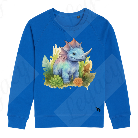 Dino-Kinder Sweatshirt-Hochwertiger DTF Print - Adi-Alex-Legacy