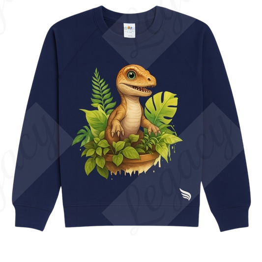 Legacy Dino-Kinder Sweatshirt-Hochwertiger DTF Print/Weiche Baumwolle - Adi-Alex-Legacy