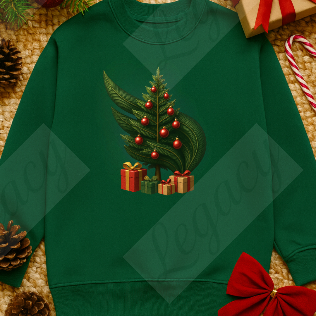 Legacy XMAS Edition Grün-Kinder Sweatshirt-Hochwertiger DTF Print/Weiche Baumwolle - Adi-Alex-Legacy