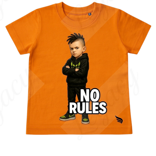 No Rules-Kinder T-Shirt-Hochwertiger DTF Print/Größen 86-128 - Adi-Alex-Legacy