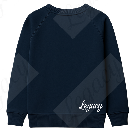 Kinder Sweatshirt aus Baumwolle Dunkelblau