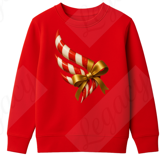 Set Kinder Sweatshirt Rot+T-Shirt Wrapped Legacy--Hochwertiger DTF Print/Weiche Baumwolle - Adi-Alex-Legacy