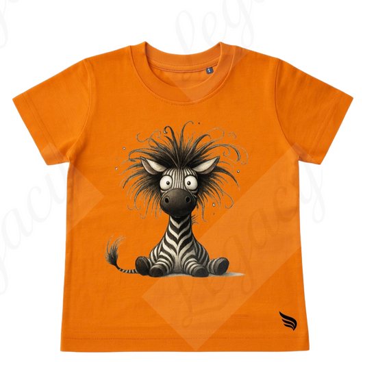Zebra-Kinder T-Shirt-Hochwertiger DTF Print/Größen 86-128 - Adi-Alex-Legacy
