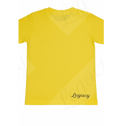 Kinder T-Shirt aus Baumwolle Gelb