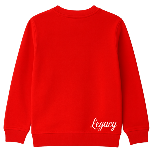 Kinder Sweatshirt aus Baumwolle Rot