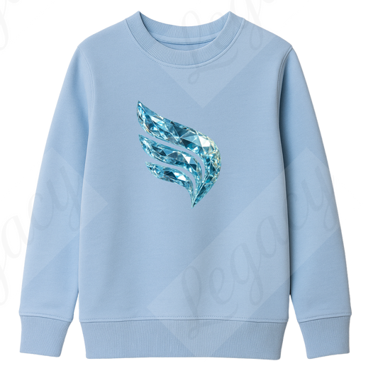 Set Kinder Sweatshirt Blau+T-Shirt Diamond Legacy--Hochwertiger DTF Print/Weiche Baumwolle - Adi-Alex-Legacy
