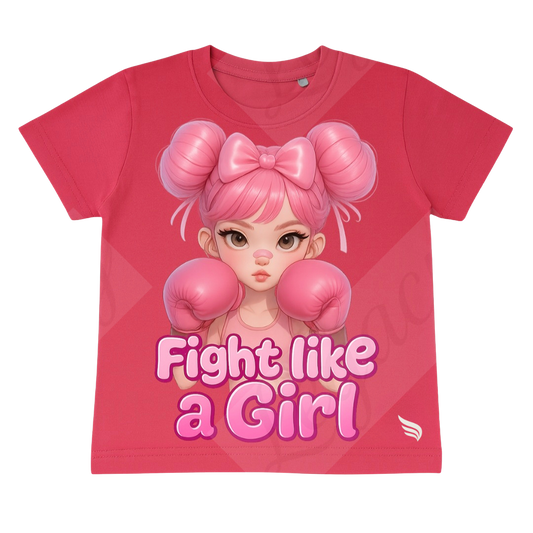 Fight like a Girl-Kinder T-Shirt-Hochwertiger DTF Print/Größen 86-128 - Adi-Alex-Legacy