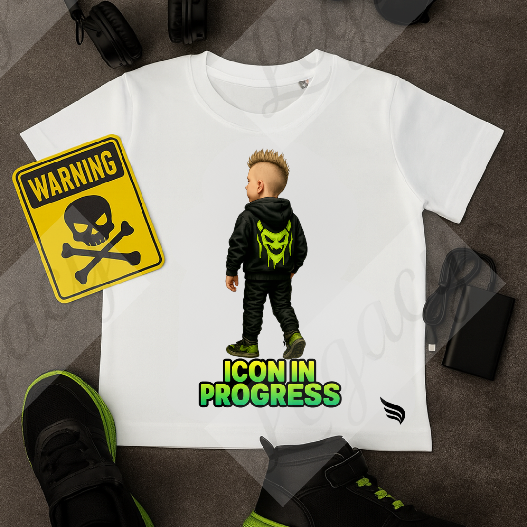 Ikon in Progress-Kinder T-Shirt-Hochwertiger DTF Print/Größen 86-128 - Adi-Alex-Legacy
