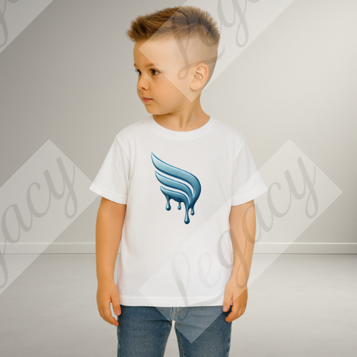 Set Kinder Sweatshirt Dunkel Blau, Weiß+T-Shirt Melt Legacy--Hochwertiger DTF Print/Weiche Baumwolle - Adi-Alex-Legacy
