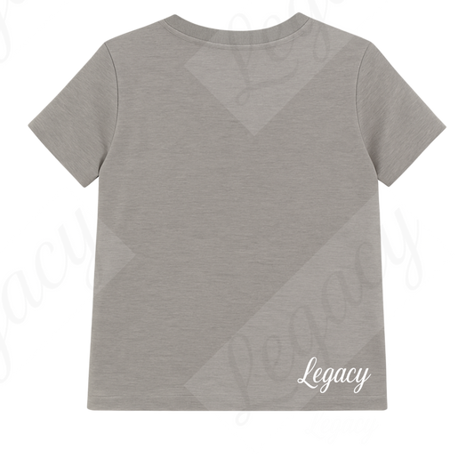 Kinder T-Shirt aus Baumwolle Grau