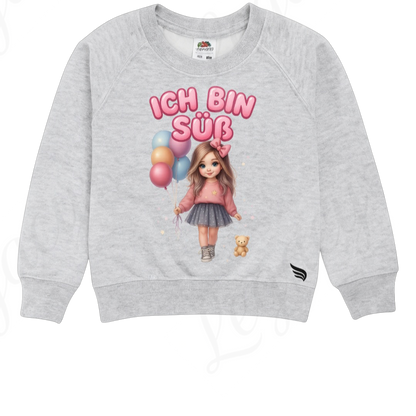 Ich bin Süß -Kinder Sweatshirt-Hochwertiger DTF Print/Weiche Baumwolle - Adi-Alex-Legacy