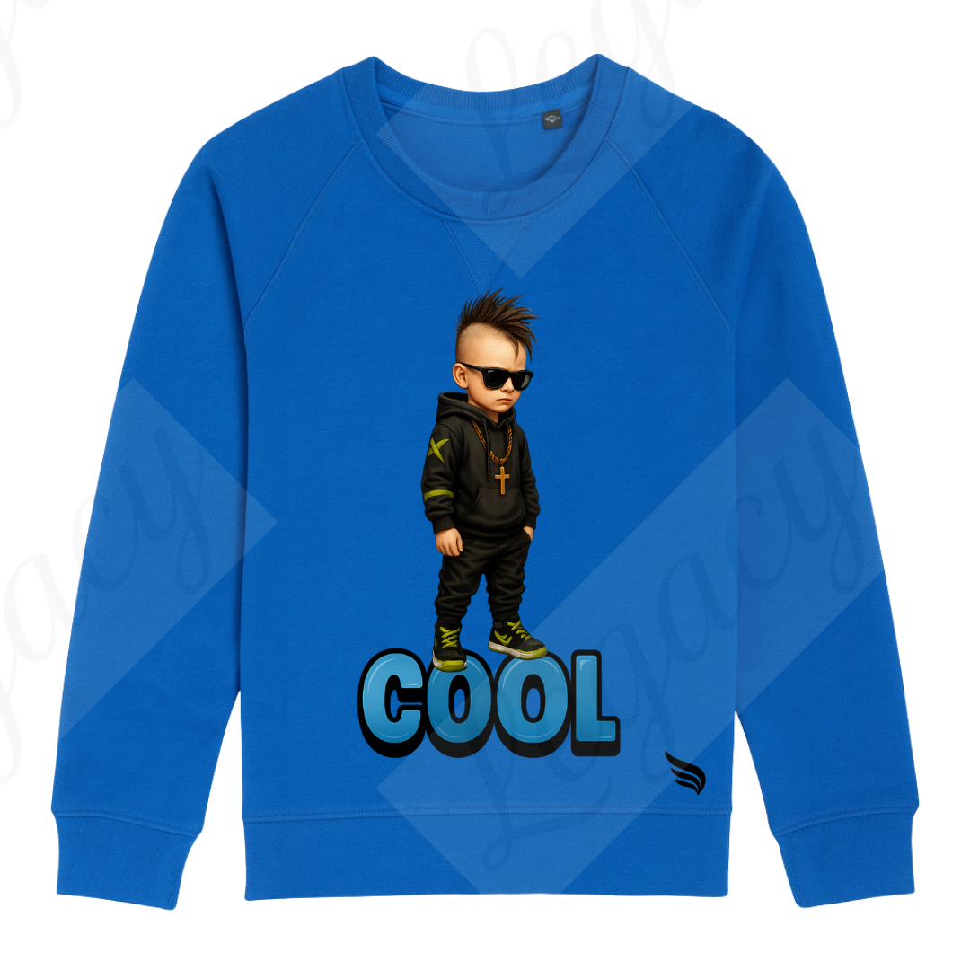 Cool-Kinder Sweatshirt-Hochwertiger DTF Print - Adi-Alex-Legacy