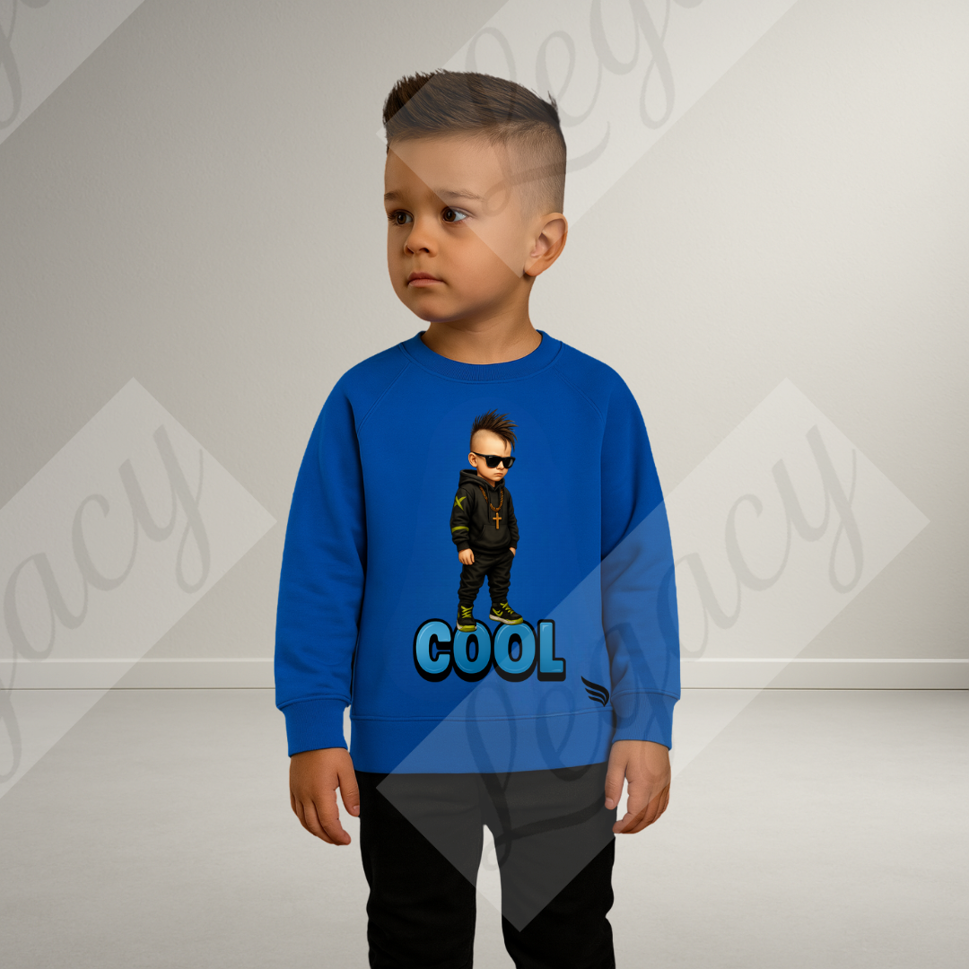 Cool-Kinder Sweatshirt-Hochwertiger DTF Print - Adi-Alex-Legacy