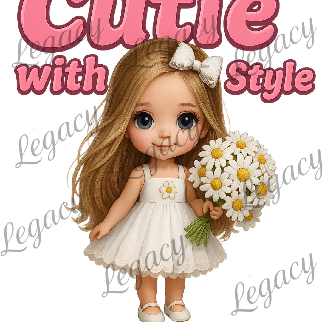 Cutie with Style-Kinder T-Shirt-Hochwertiger DTF Print/Größen 86-128 - Adi-Alex-Legacy