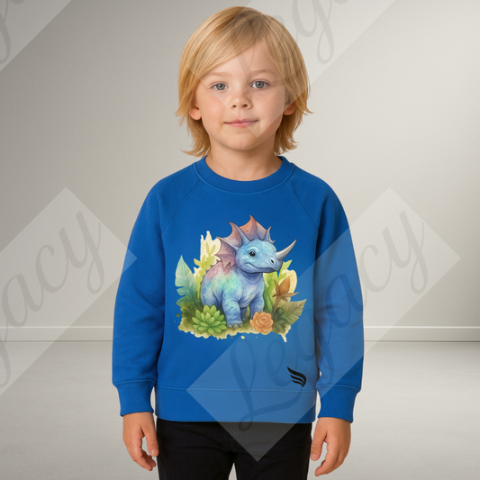 Dino-Kinder Sweatshirt-Hochwertiger DTF Print - Adi-Alex-Legacy