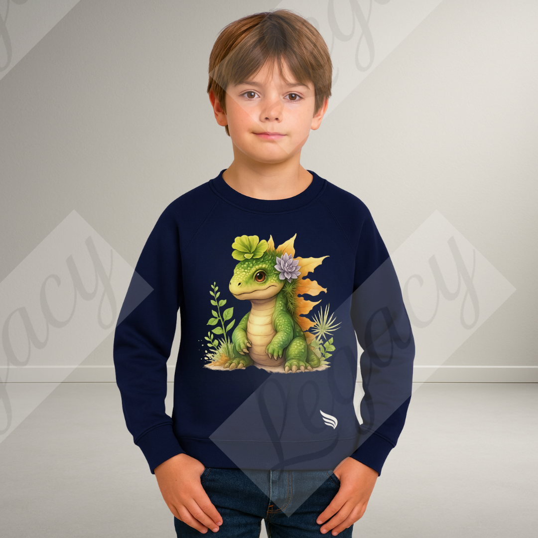 Dino-Kinder Sweatshirt-Hochwertiger DTF Print/Weiche Baumwolle - Adi-Alex-Legacy