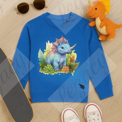 Dino-Kinder Sweatshirt-Hochwertiger DTF Print - Adi-Alex-Legacy