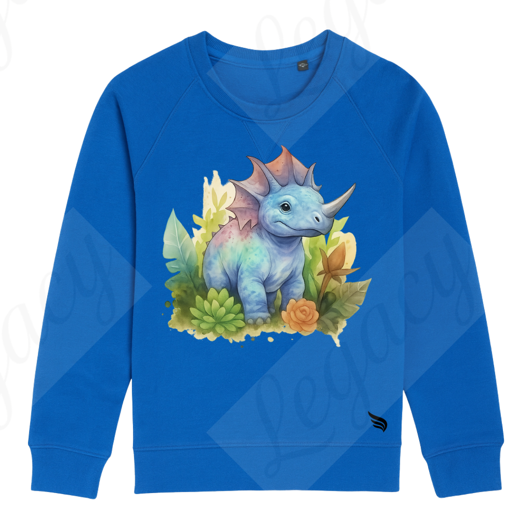 Dino-Kinder Sweatshirt-Hochwertiger DTF Print - Adi-Alex-Legacy