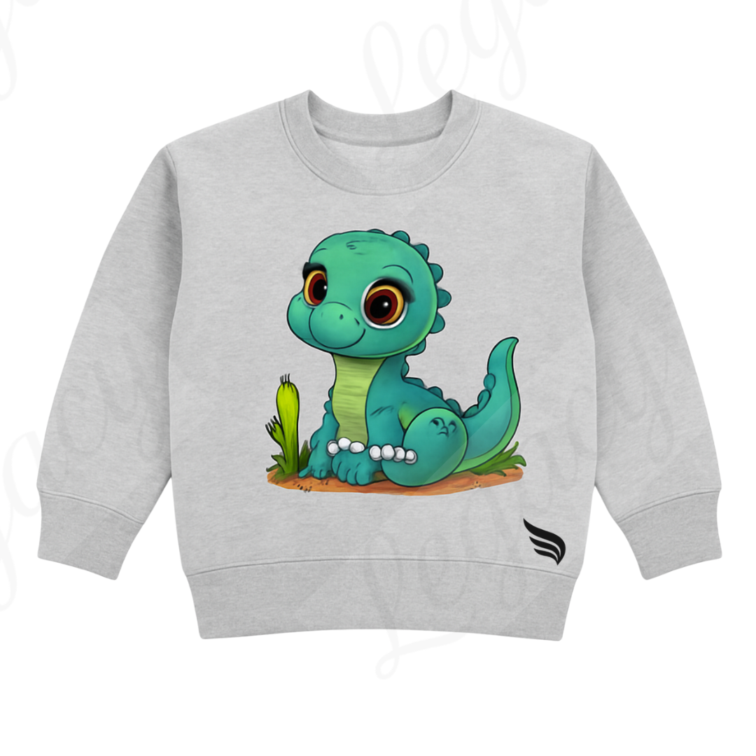 Dinos sind cool-Kinder Sweatshirt-Hochwertiger DTF Print/Weiche Baumwolle - Adi-Alex-Legacy