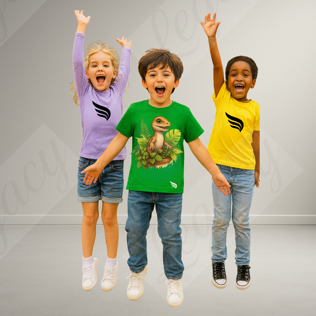 Legacy Dino-Kinder T-Shirt-Hochwertiger DTF Print/Größen 86-128 - Adi-Alex-Legacy