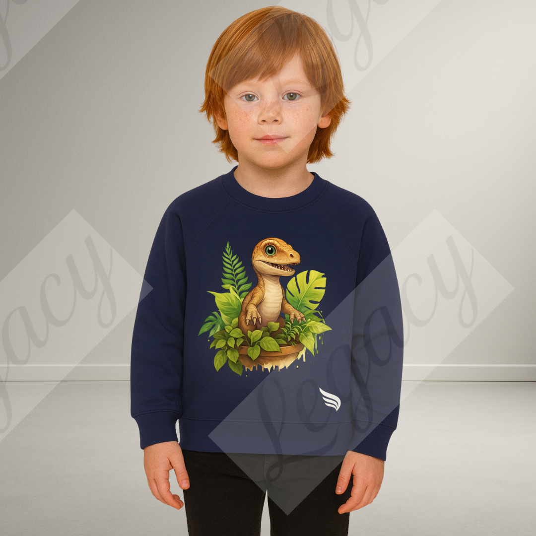 Legacy Dino-Kinder Sweatshirt-Hochwertiger DTF Print/Weiche Baumwolle - Adi-Alex-Legacy