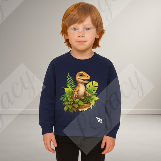 Legacy Dino-Kinder Sweatshirt-Hochwertiger DTF Print/Weiche Baumwolle - Adi-Alex-Legacy