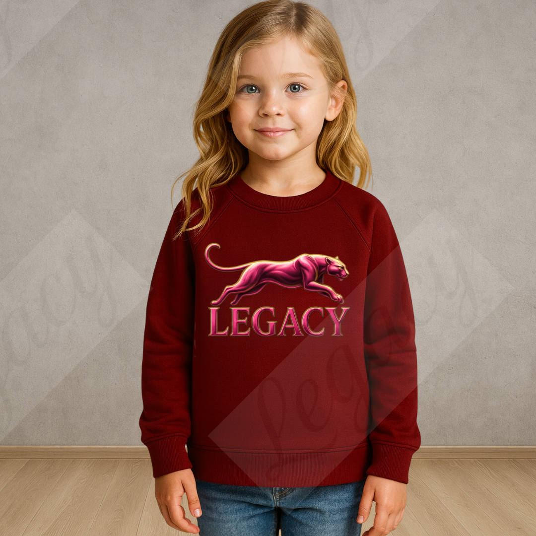 Sweatshirt Legacy Panther™ Kids Sweat – Bordeaux Pink