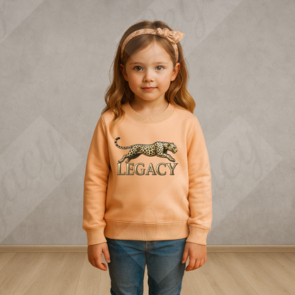 Sweatshirt Legacy Leopard™ Kids Sweat – Cream Rose