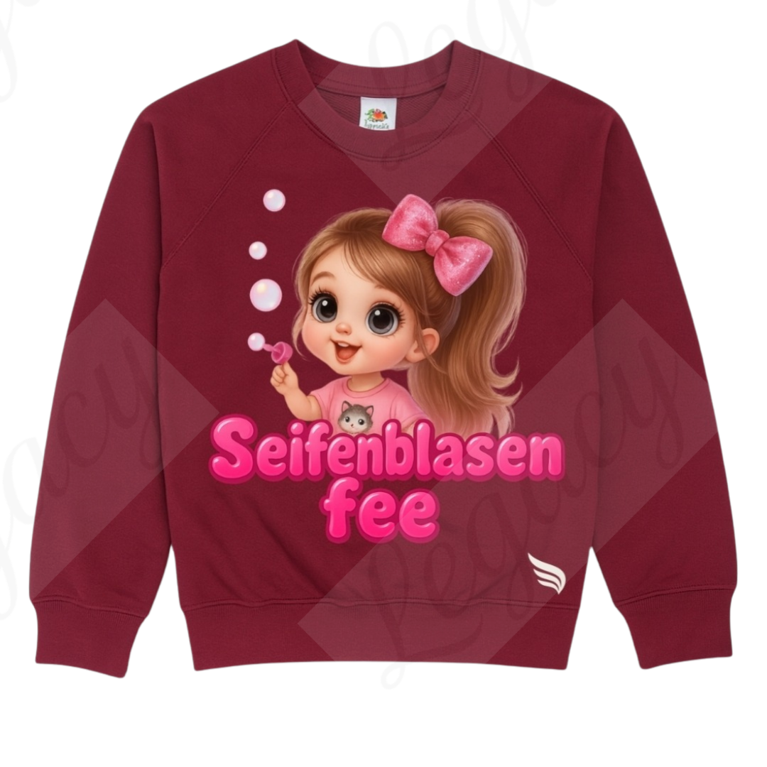 Seifenblasen Fee-Kinder Sweatshirt-Hochwertiger DTF Print/Weiche Baumwolle - Adi-Alex-Legacy