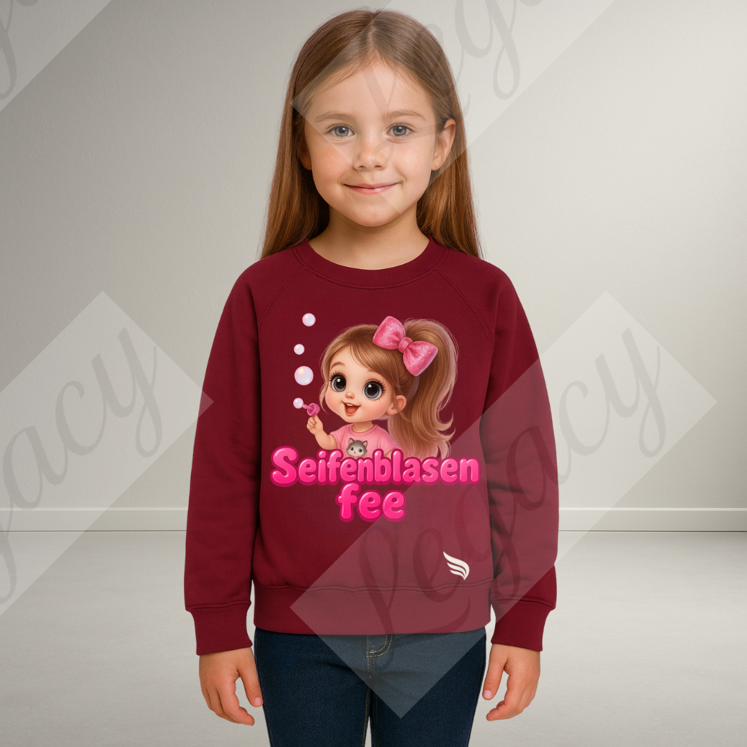 Seifenblasen Fee-Kinder Sweatshirt-Hochwertiger DTF Print/Weiche Baumwolle - Adi-Alex-Legacy