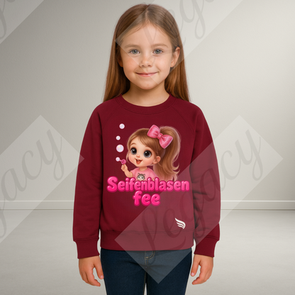 Seifenblasen Fee-Kinder Sweatshirt-Hochwertiger DTF Print/Weiche Baumwolle - Adi-Alex-Legacy