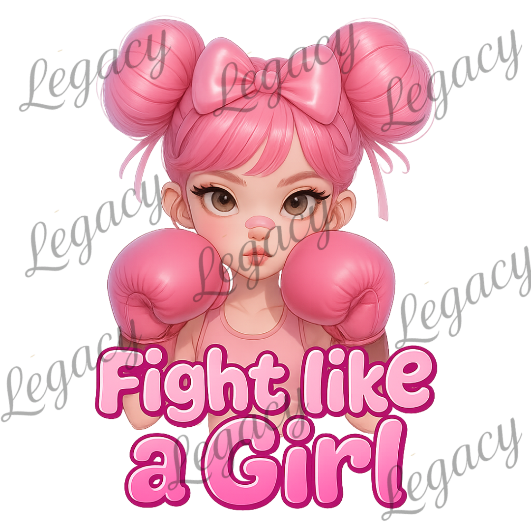 Fight like a Girl-Kinder T-Shirt-Hochwertiger DTF Print/Größen 86-128 - Adi-Alex-Legacy