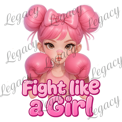 Fight like a Girl-Kinder T-Shirt-Hochwertiger DTF Print/Größen 86-128 - Adi-Alex-Legacy