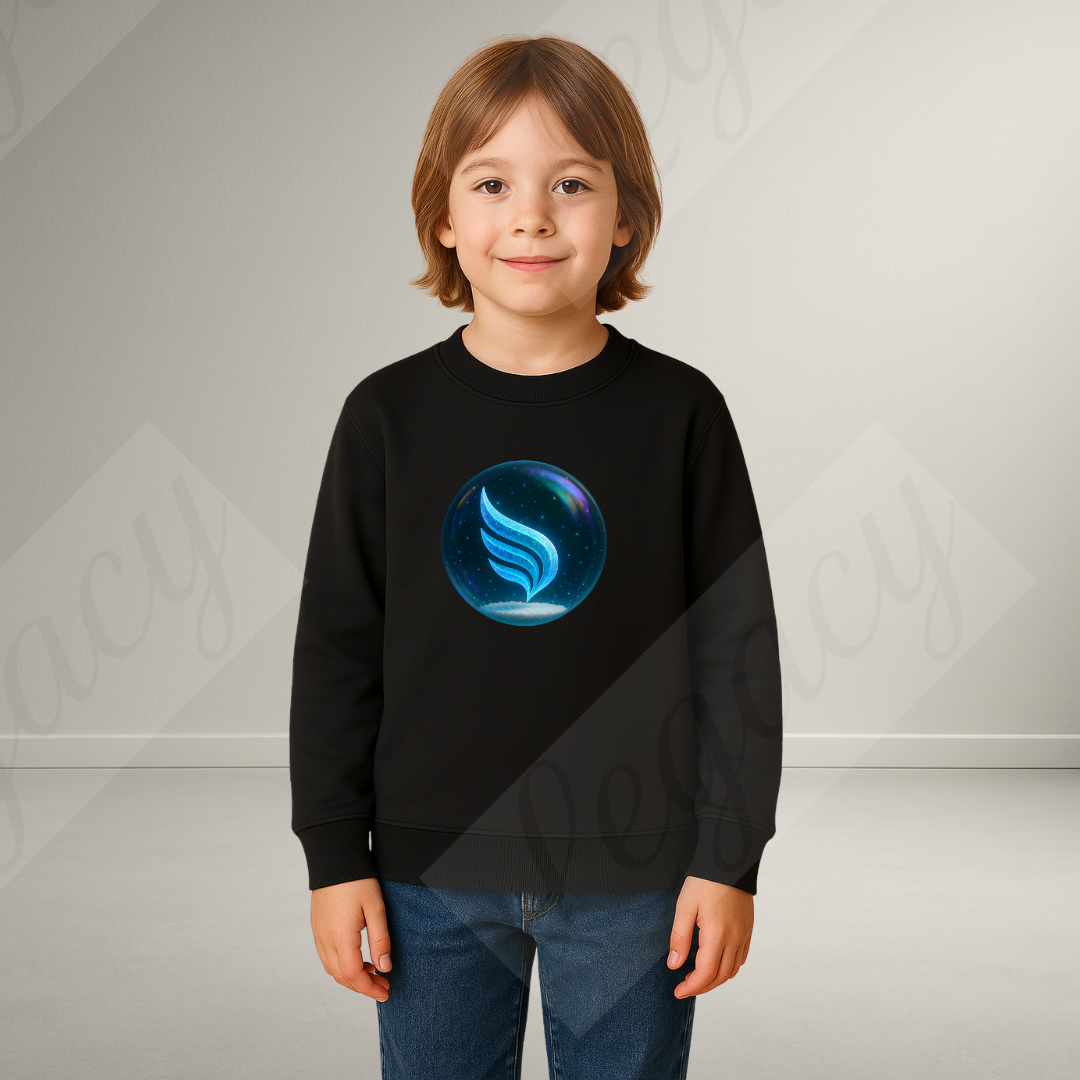 Frozen Legacy Sphere Dunkel Blau-luxus edition-Kinder Sweatshirt-Hochwertiger DTF Print/Weiche Baumwolle - Adi-Alex-Legacy
