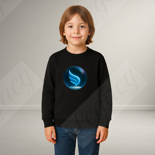 Frozen Legacy Sphere Dunkel Blau-luxus edition-Kinder Sweatshirt-Hochwertiger DTF Print/Weiche Baumwolle - Adi-Alex-Legacy