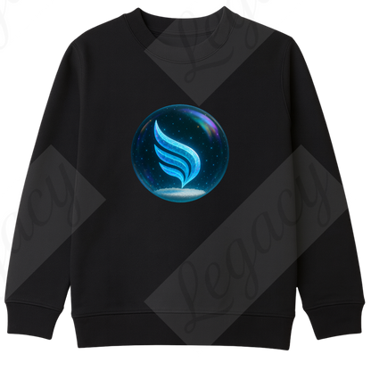 Frozen Legacy Sphere Dunkel Blau-luxus edition-Kinder Sweatshirt-Hochwertiger DTF Print/Weiche Baumwolle - Adi-Alex-Legacy