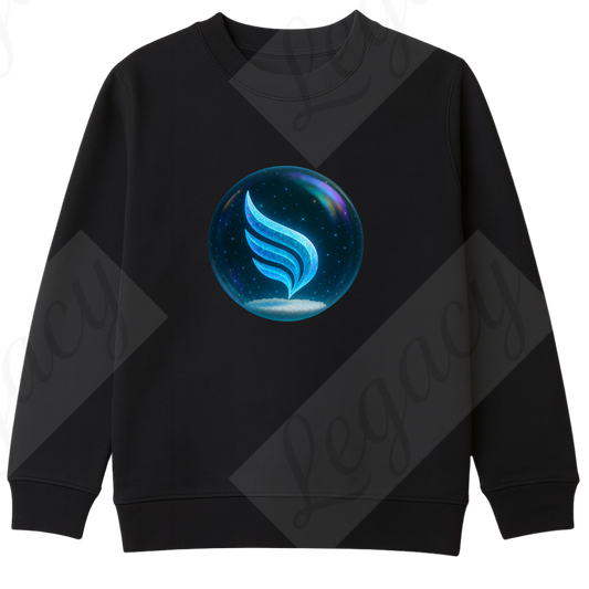 Frozen Legacy Sphere Dunkel Blau-luxus edition-Kinder Sweatshirt-Hochwertiger DTF Print/Weiche Baumwolle - Adi-Alex-Legacy