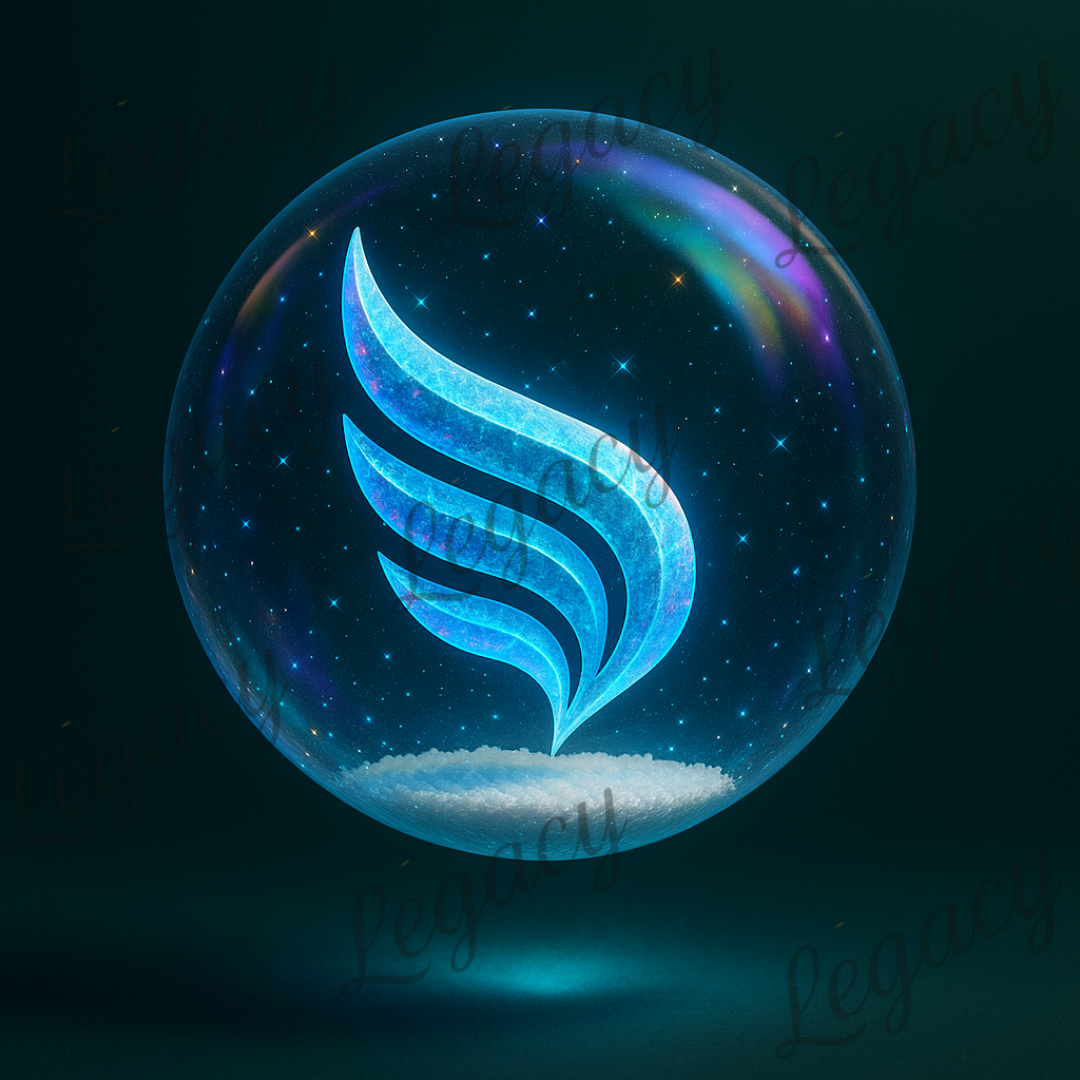 Frozen Legacy Sphere Dunkel Blau-luxus edition-Kinder Sweatshirt-Hochwertiger DTF Print/Weiche Baumwolle - Adi-Alex-Legacy