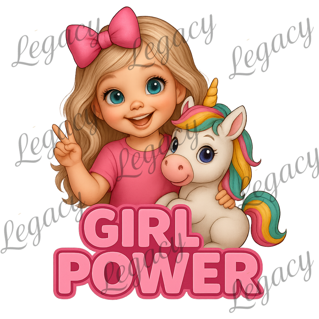 Girl Power-Kinder Sweatshirt-Hochwertiger DTF Print/Weiche Baumwolle - Adi-Alex-Legacy