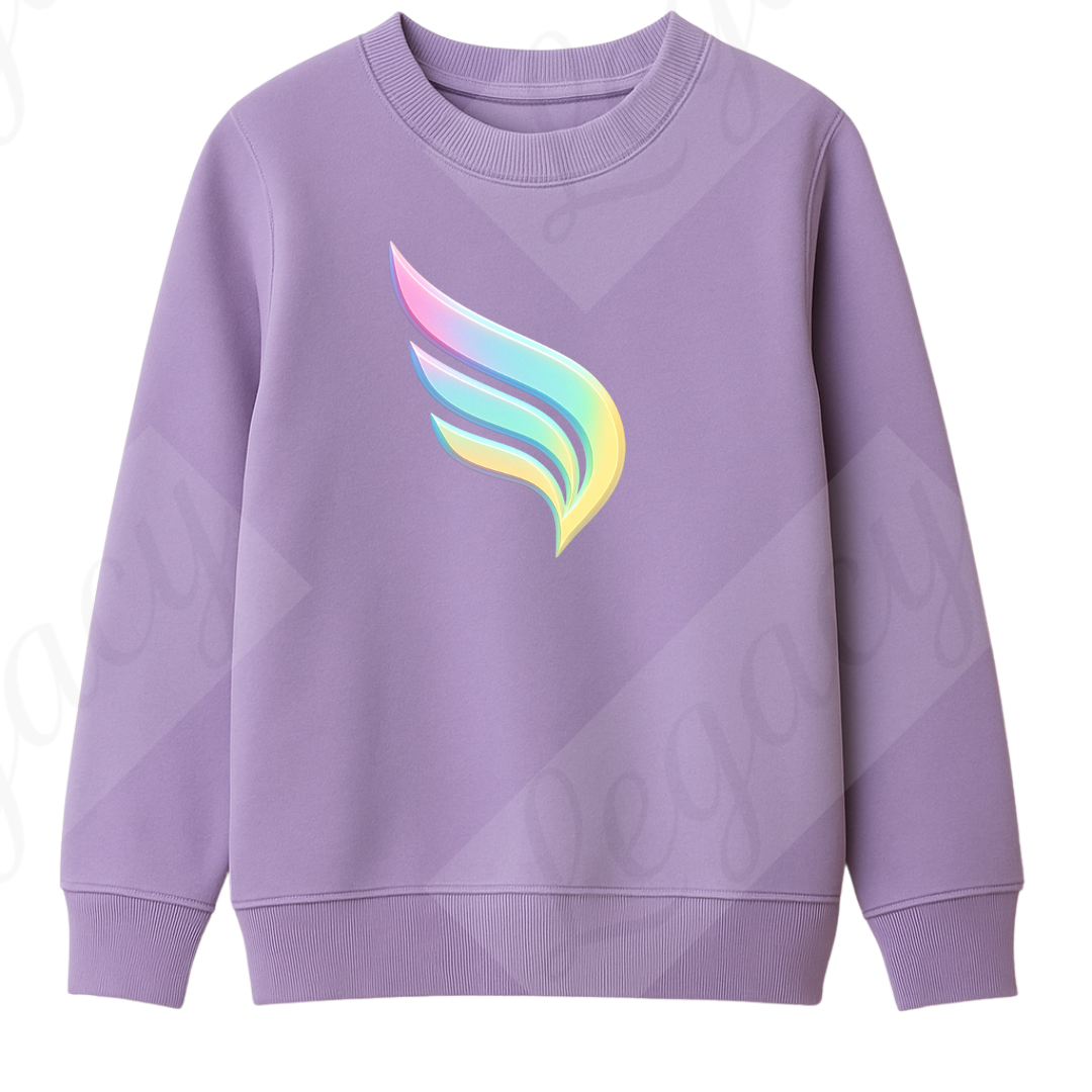 Iridescent Pastel Legacy Sweatshirt Lila-Hochwertiger DTF Print/Weiche Baumwolle - Adi-Alex-Legacy