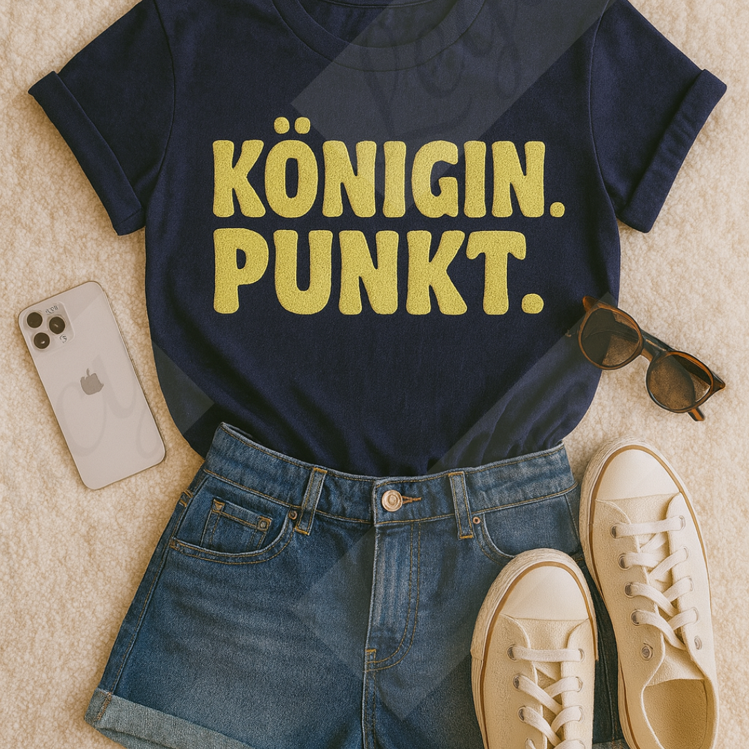 Königin.Punkt. Damen T-Shirt Puff Edition/Nachhaltige Baumwolle - Adi-Alex-Legacy