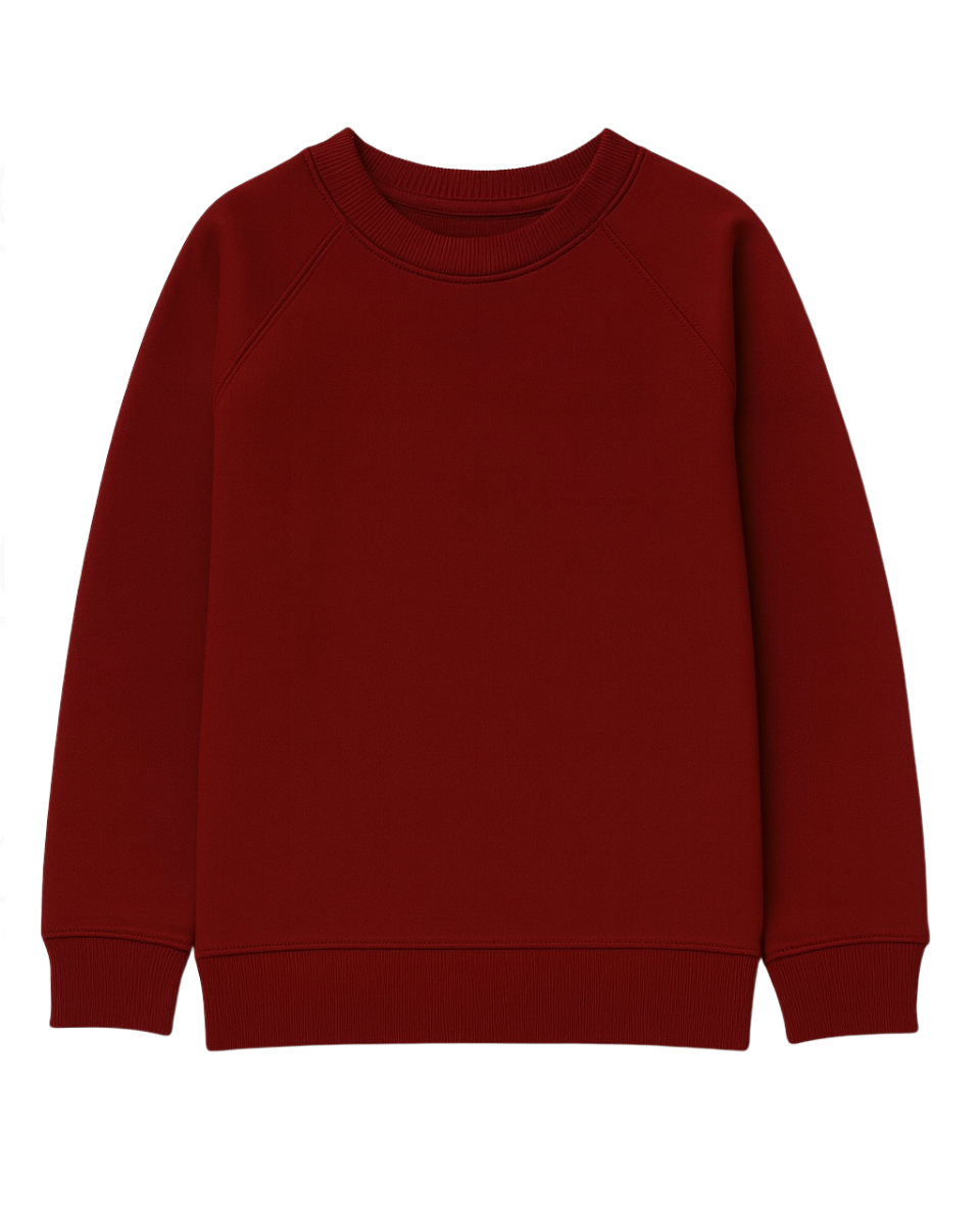 Kinder Sweatshirt aus Baumwolle Bordeaux