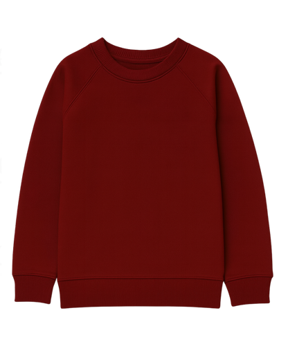 Kinder Sweatshirt aus Baumwolle Bordeaux