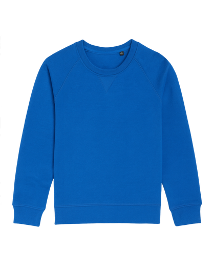 Kinder Sweatshirt Herzen aus Baumwolle Blau