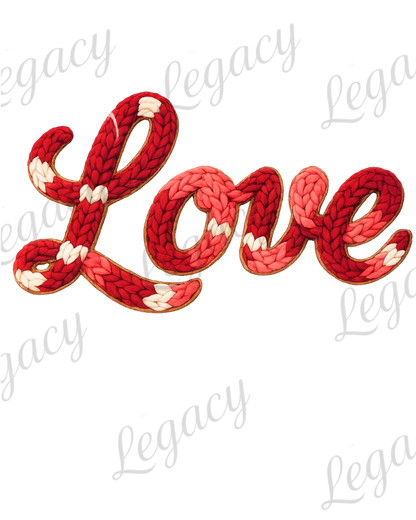 Love 3d Stoff Effekt