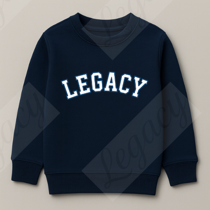 Legacy Dunkel Blau -Kinder Sweatshirt-Hochwertiger DTF Print/Weiche Baumwolle - Adi-Alex-Legacy