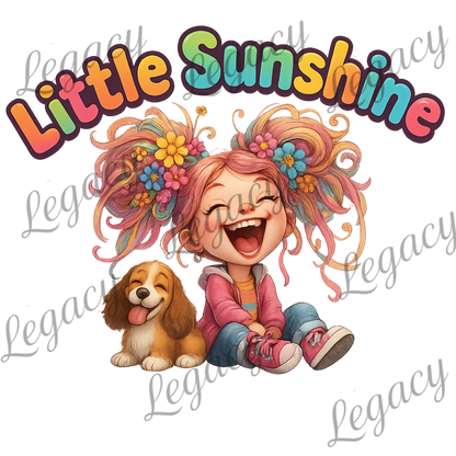 Little Sunshine-Kinder T-Shirt-Hochwertiger DTF Print/Größen 86-128 - Adi-Alex-Legacy