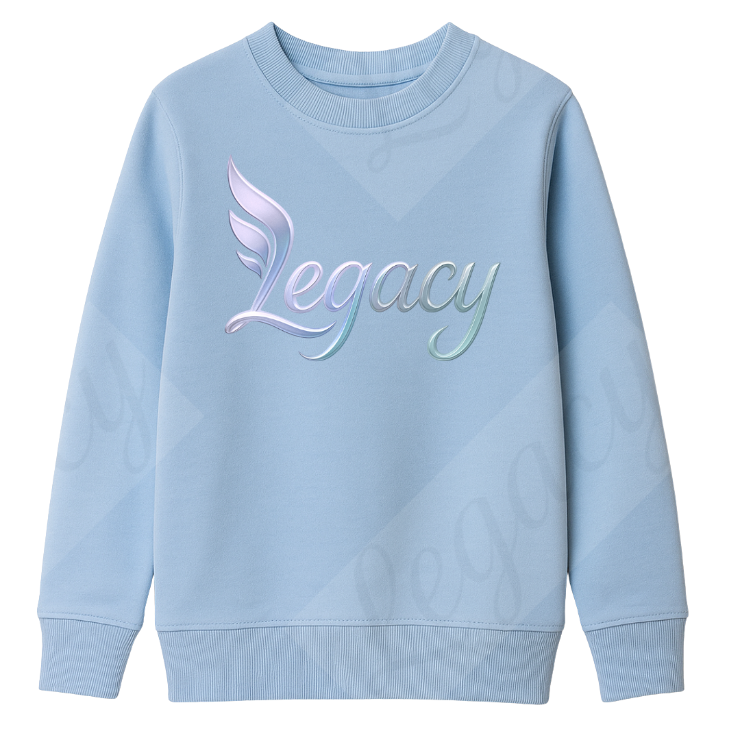 Legacy Boys Original Blau-Kinder Sweatshirt-Hochwertiger DTF Print/Weiche Baumwolle - Adi-Alex-Legacy